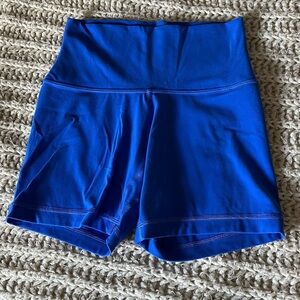 Aritzia High-Waisted Blue Shorts